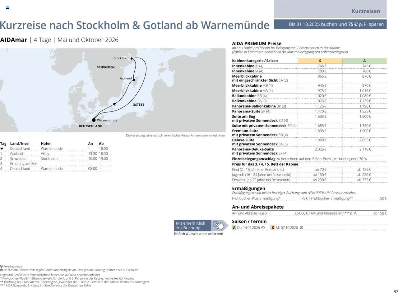 Aida Sommer 2026 - Seite 97 - gültig ab 01.03.2026