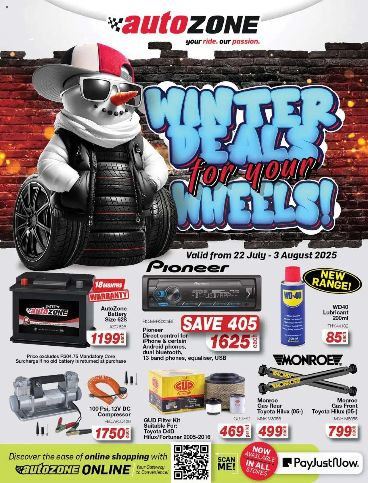 AutoZone Specials - page 1- valid from 22/07/2025