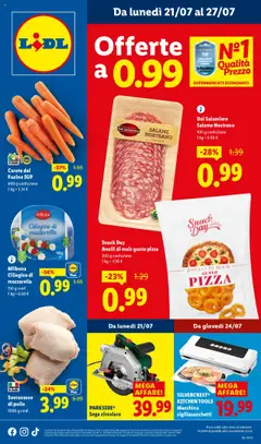 Anteprima Volantino Lidl	 valida dal 21/07/2025