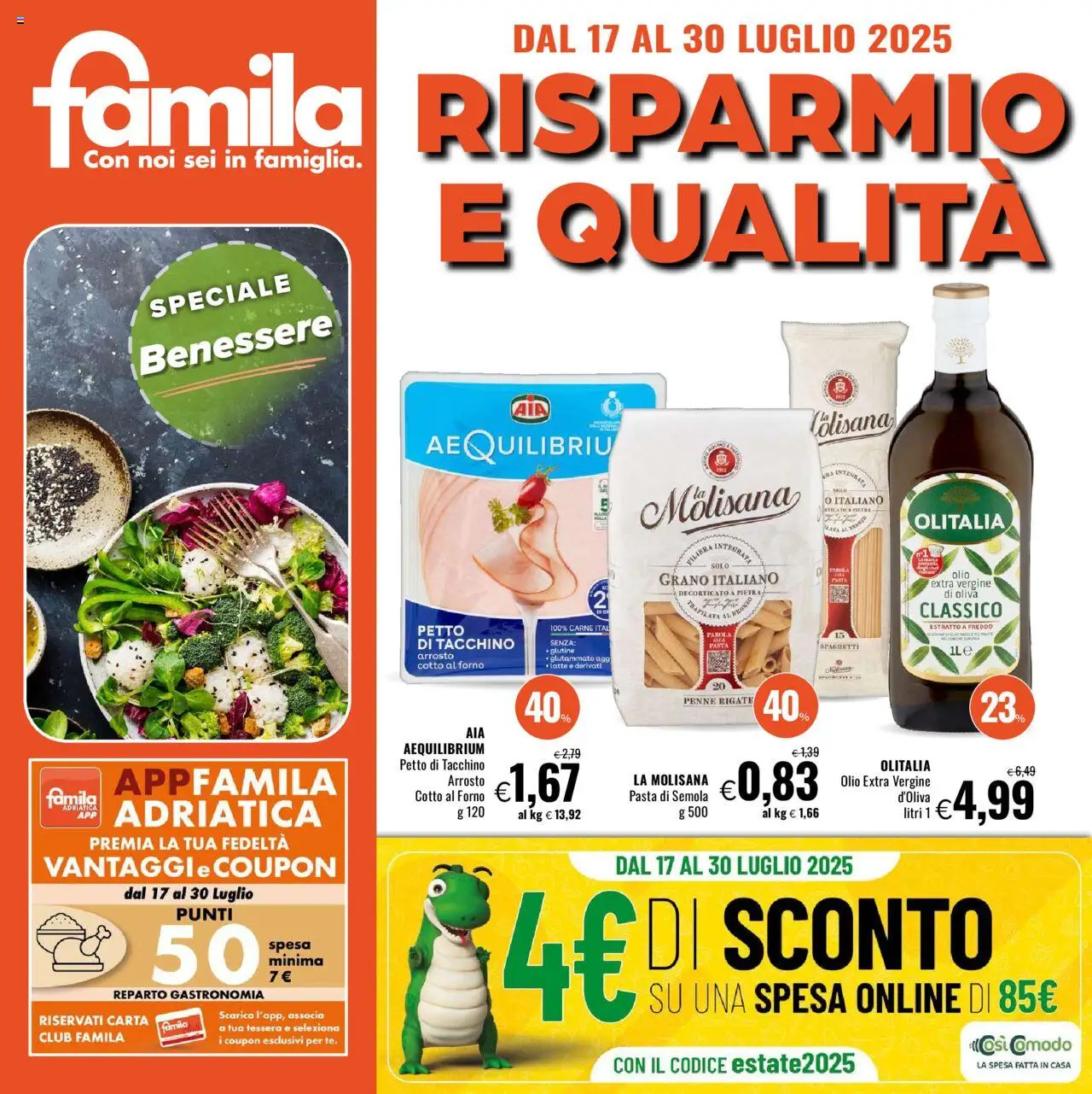 Volantino Famila	 - pagina 1 - valido dal 17/07/2025