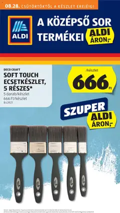 Előnézet Aldi - Középső sor termékei érvényes 2025.08.28.-tól