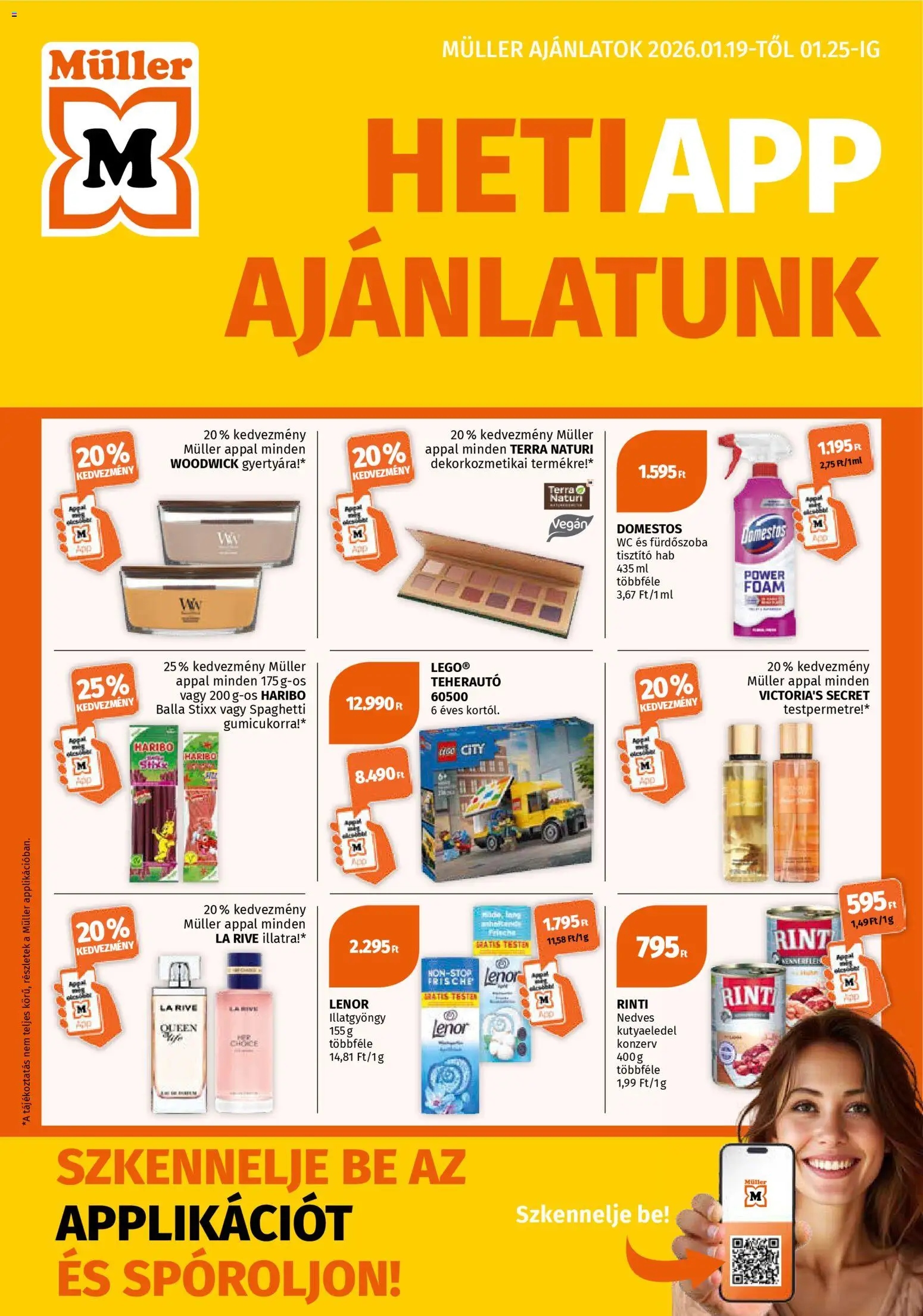 Müller Akciós újság - 1oldal - érvényes 2026.01.19.-tól
