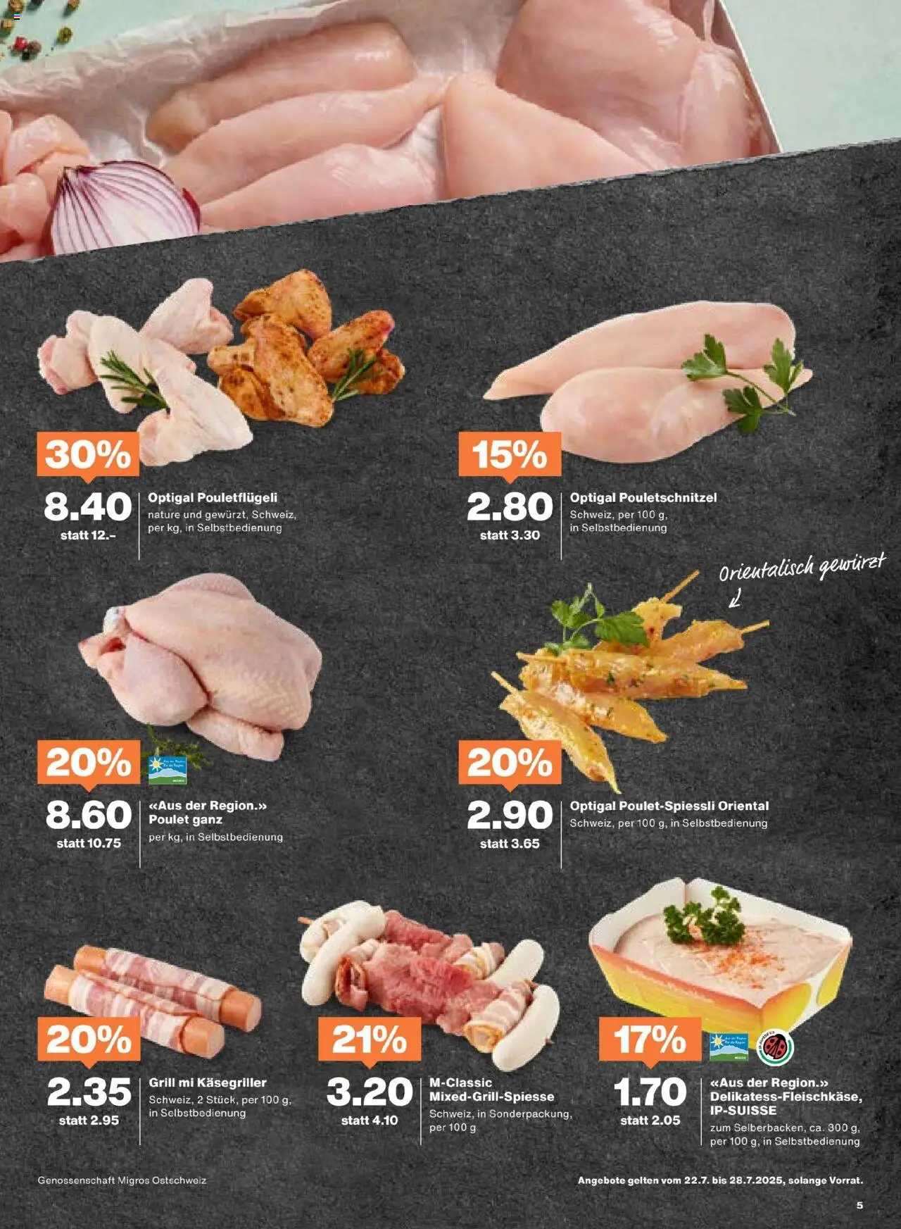 Migros Aktionen - Seite 5- gültig ab 22.07.2025