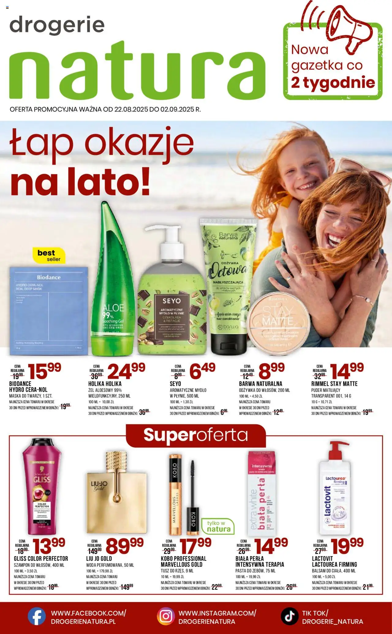 Drogerie Natura Gazetka - strona 1- ważny od 22.08.2025