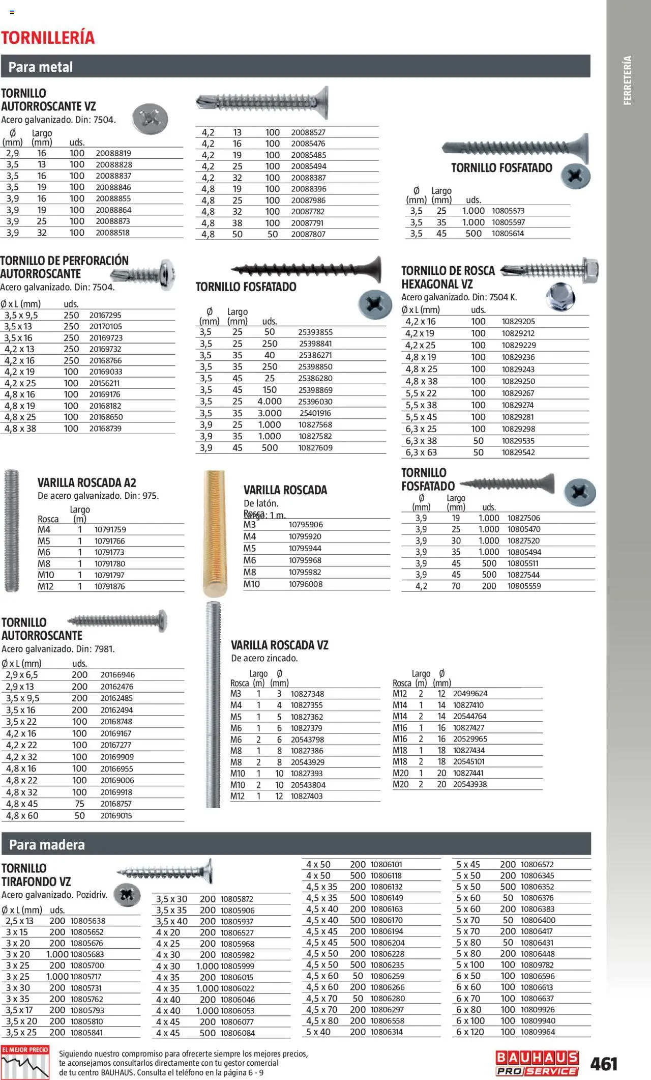 Bauhaus - ProService  - Página de 461 - Válido desde 24/02/2025