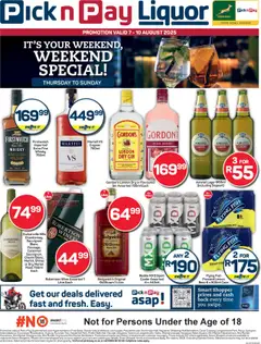 Preview Pick n Pay - Weekend Liquor Specials valid from 07/08/2025