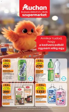 Előnézet Auchan - Akciós újság Szupermarket érvényes 2025.07.31.-tól