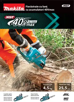 Makita catalog - Fierăstraie cu lanț valabil de la 06.02.2026