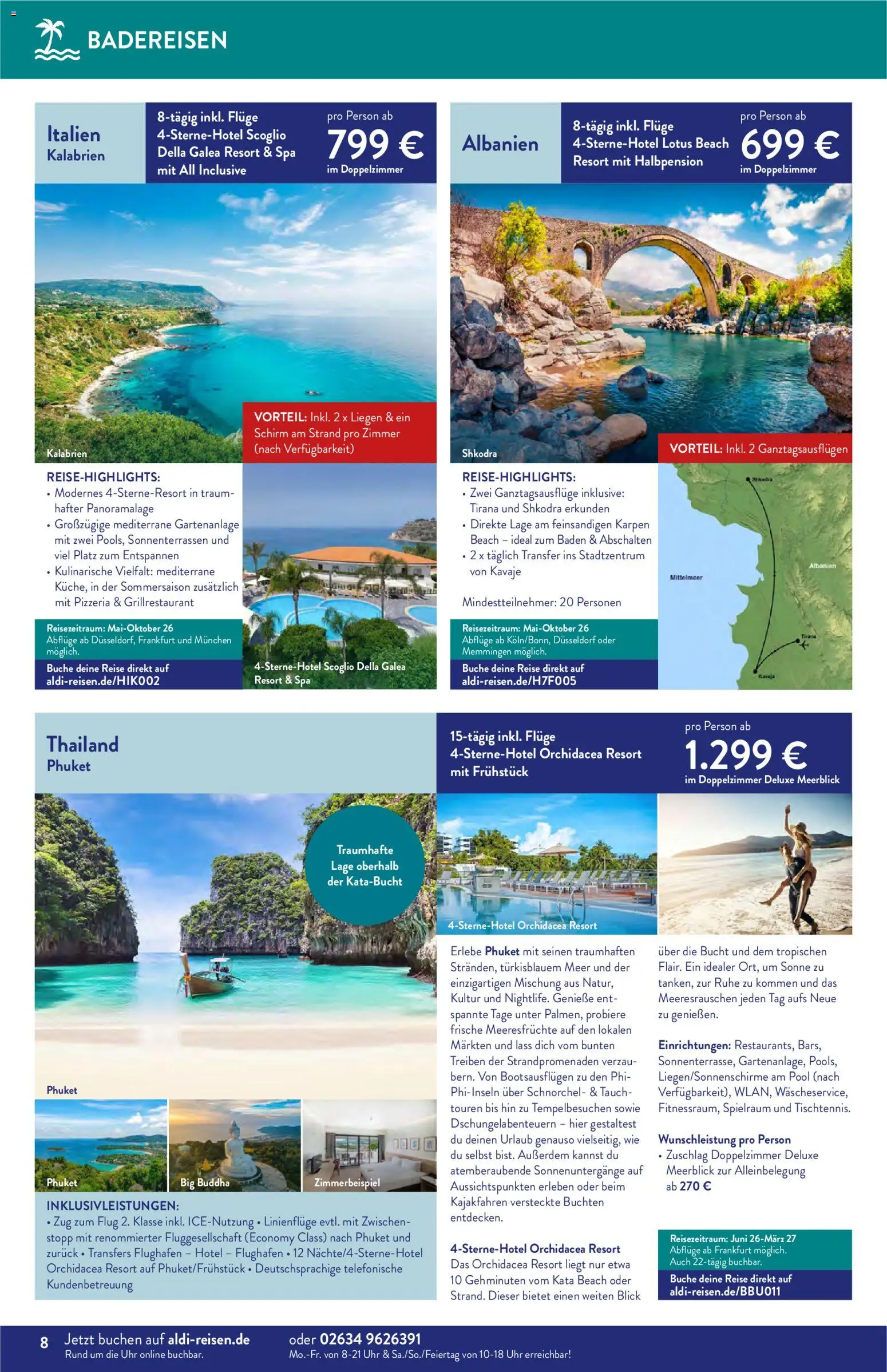 Aldi Reisen Prospekt 	 - Seite 8 - gültig ab 01.04.2026