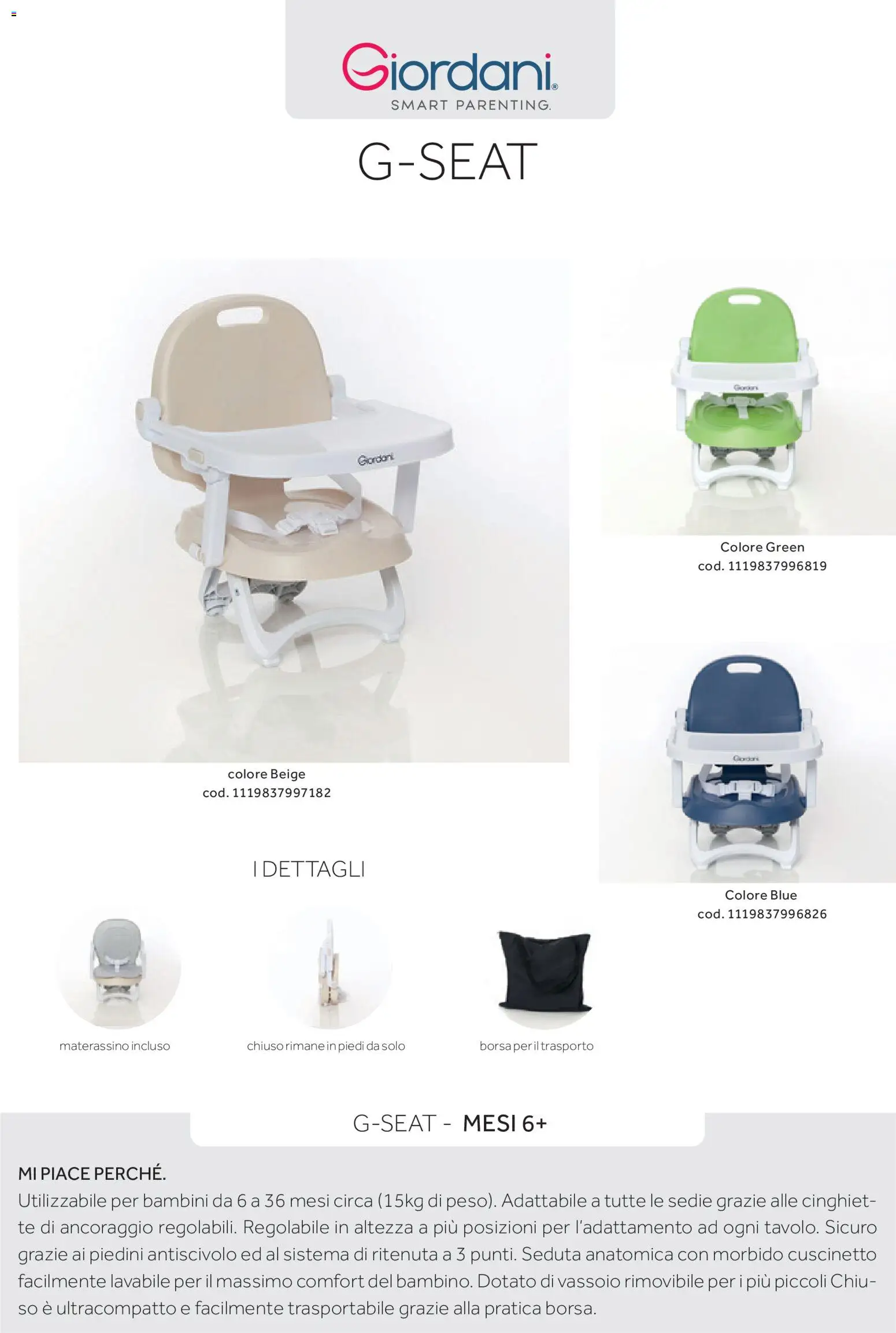 Prenatal Seggioloni catalogo - pagina 34 - valido dal 04/12/2025