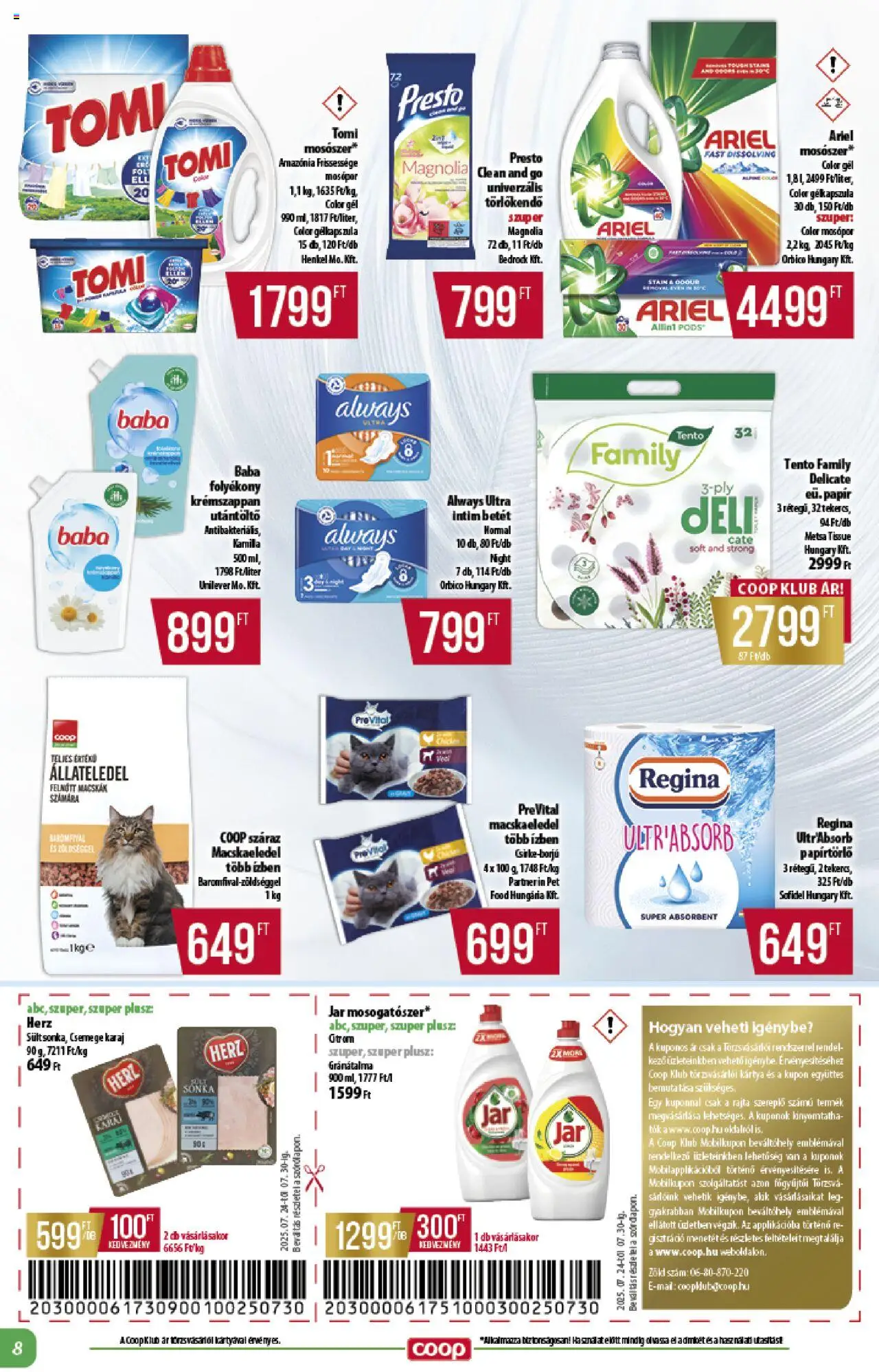 COOP - Szuper Plusz / Alföld Pro-Coop Zrt. - 8oldal - érvényes 2025.07.24.-tól