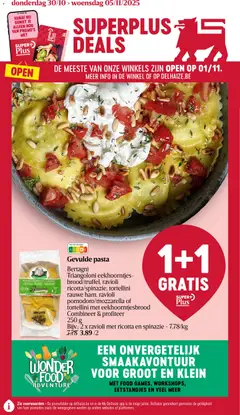 Delhaize folder week 44 geldig vanaf 30/10/2025