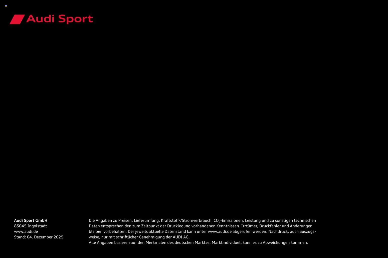 Audi RS 3 Sportback / RS 3 Limousine - Seite 94 - gültig ab 28.10.2025