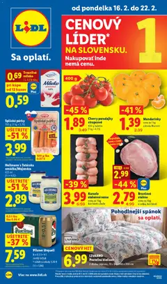 Lidl leták platný od 16.02.2026