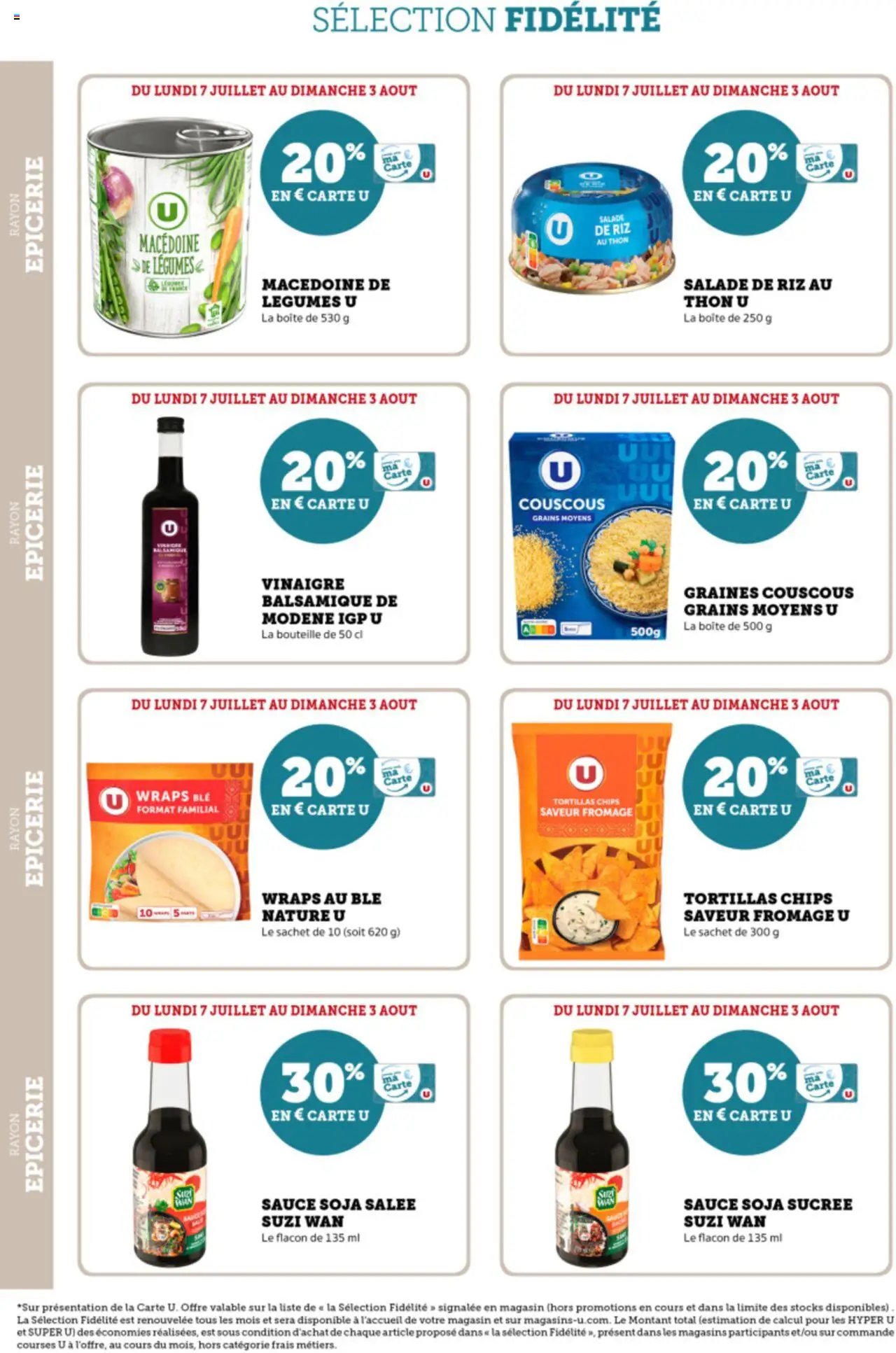 Super U Ma sélection Carte U juillet - page 14 - valable à partir du 07/07/2025