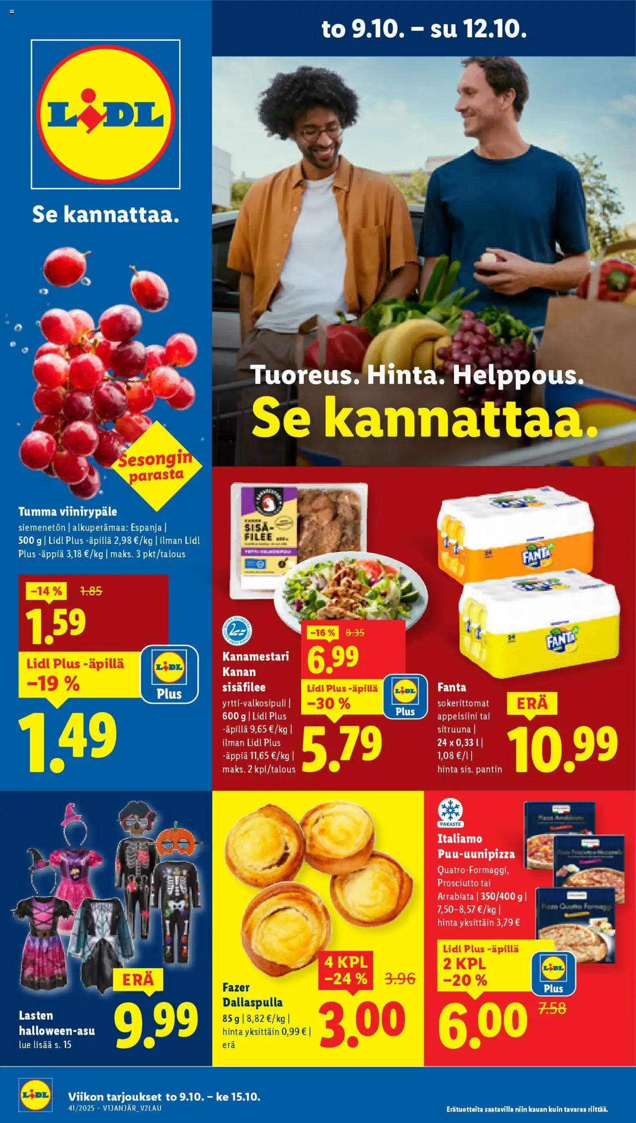 Lidl tarjoukset - sivu 1- voimassa alkaen 09/10/2025