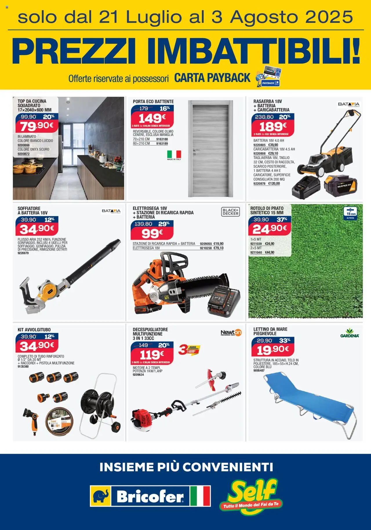 Online Catalogo Self - pagina 2 - valido dal 21/07/2025