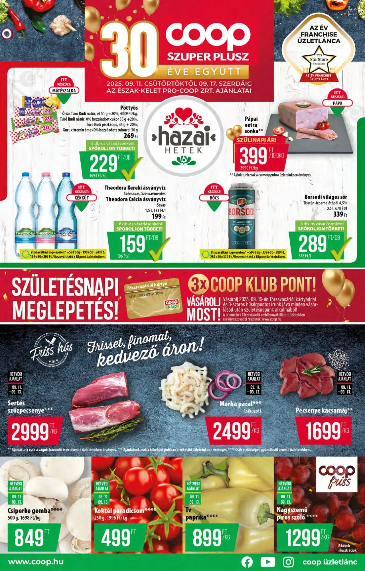 COOP - Újság Észak Kelet Pro-Coop Zrt Szuper Plusz - 1oldal - érvényes 2025.09.11.-tól