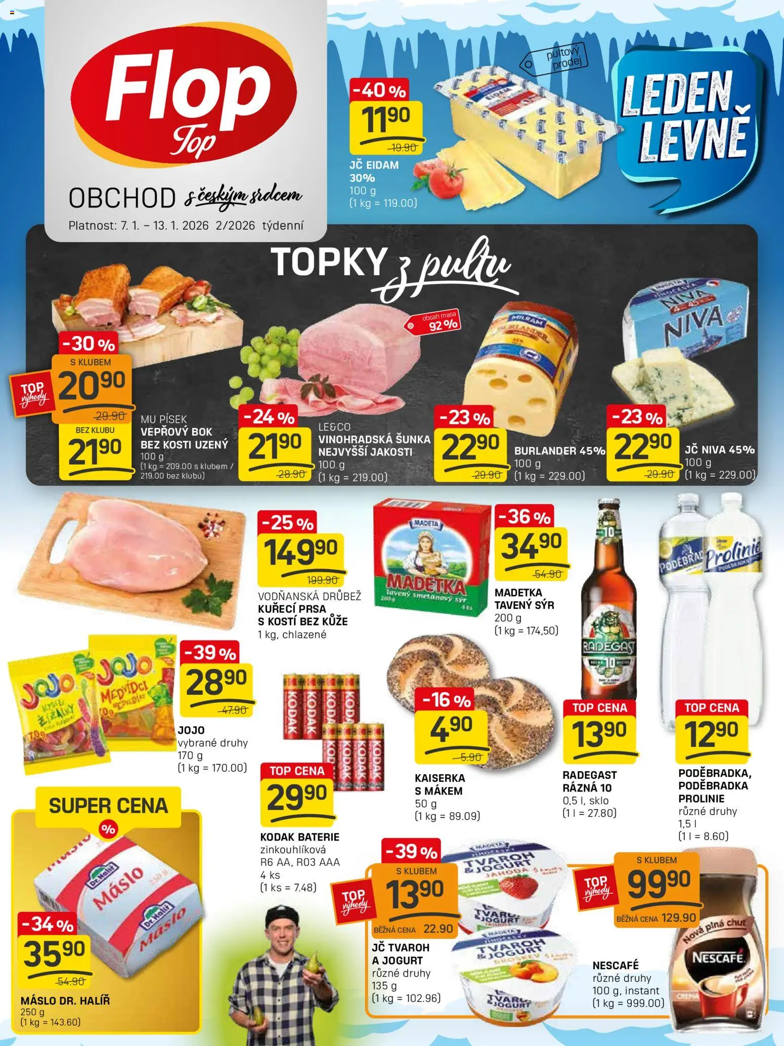 Flop leták - FlopTop - strana 1- platný od 07.01.2026