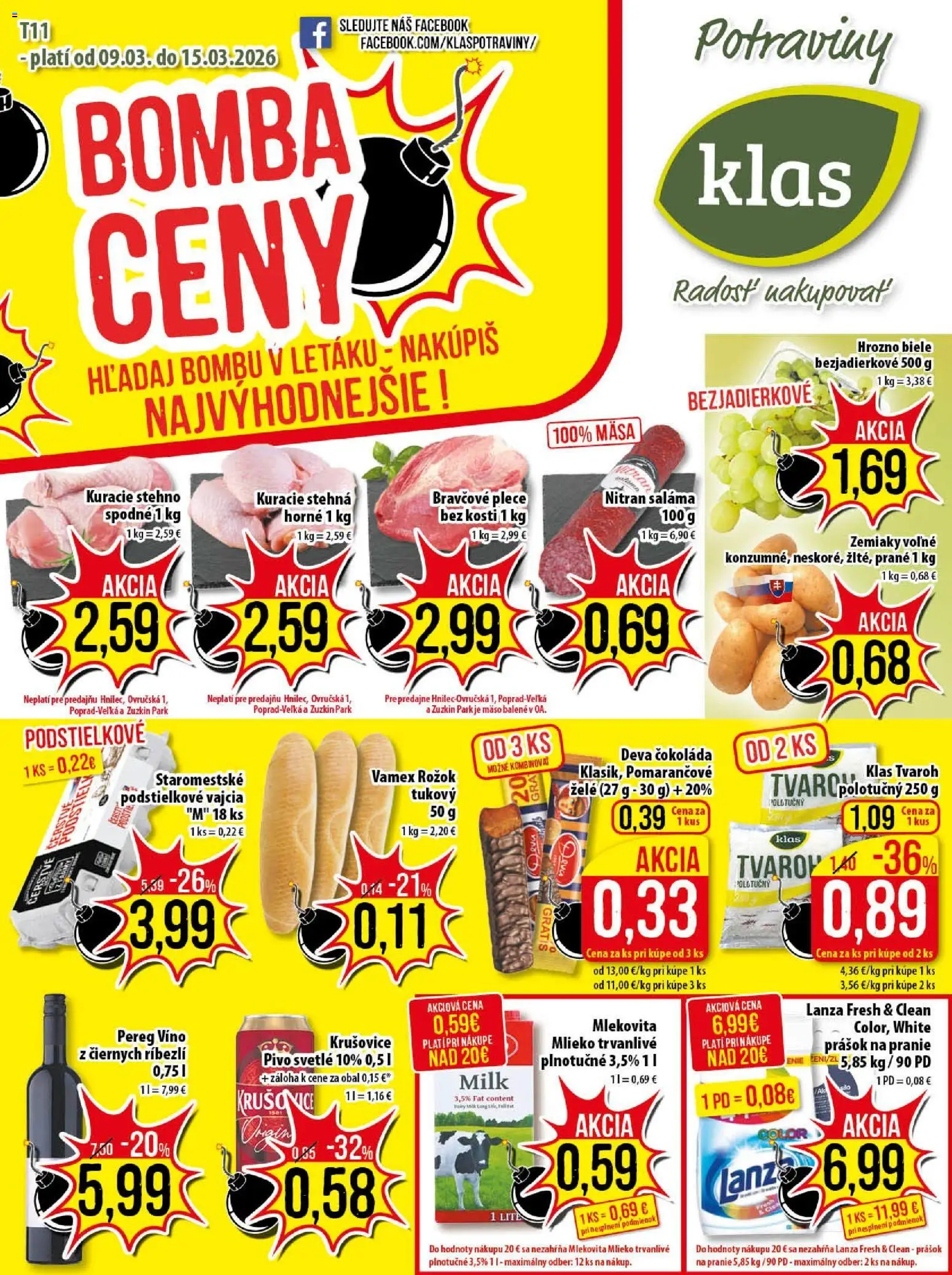 Klas leták - strana 1- platný od 09.03.2026