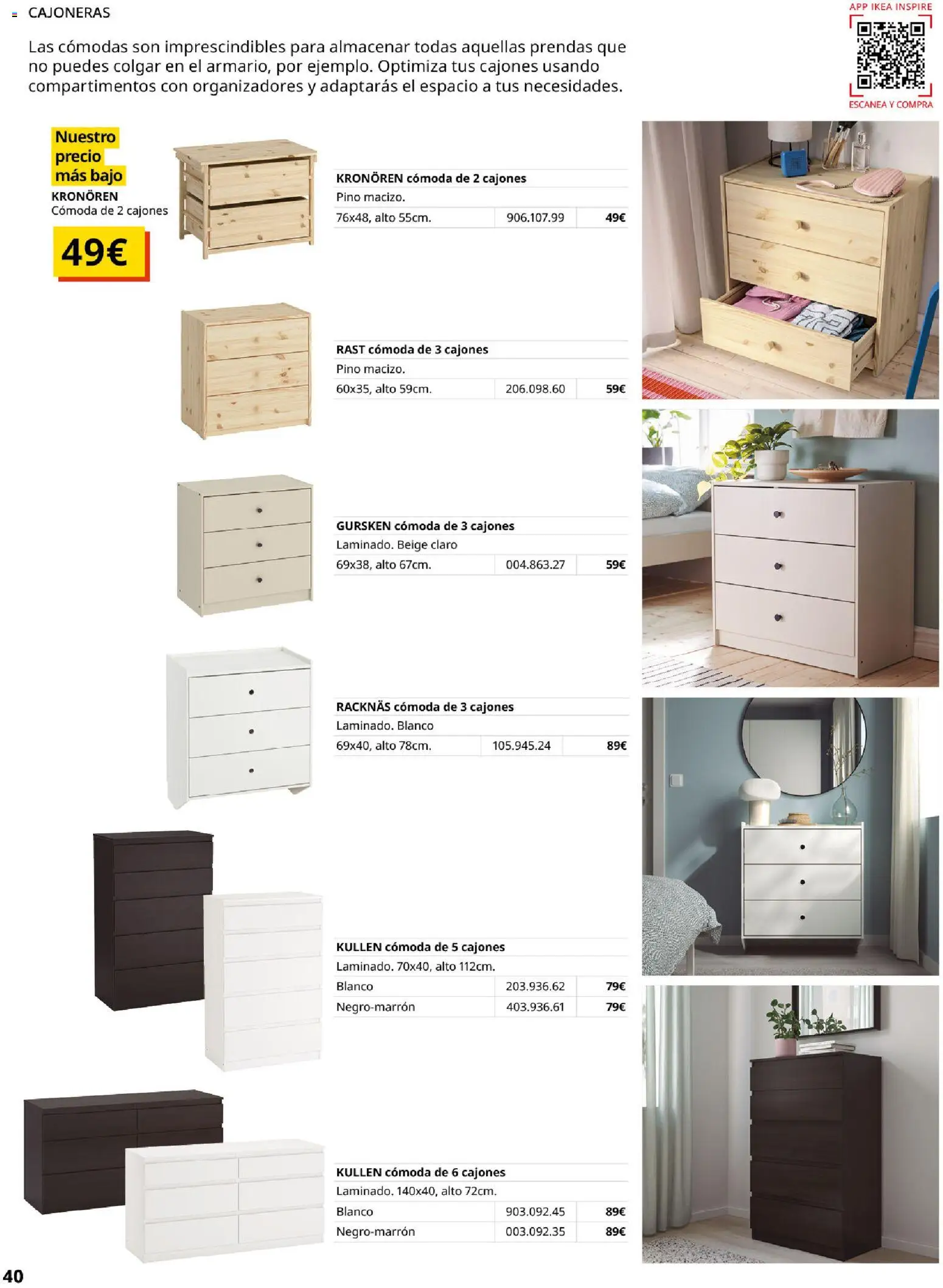 Catálogo IKEA Muebles para el dormitorio - Página de 40 - Válido desde 01/02/2026
