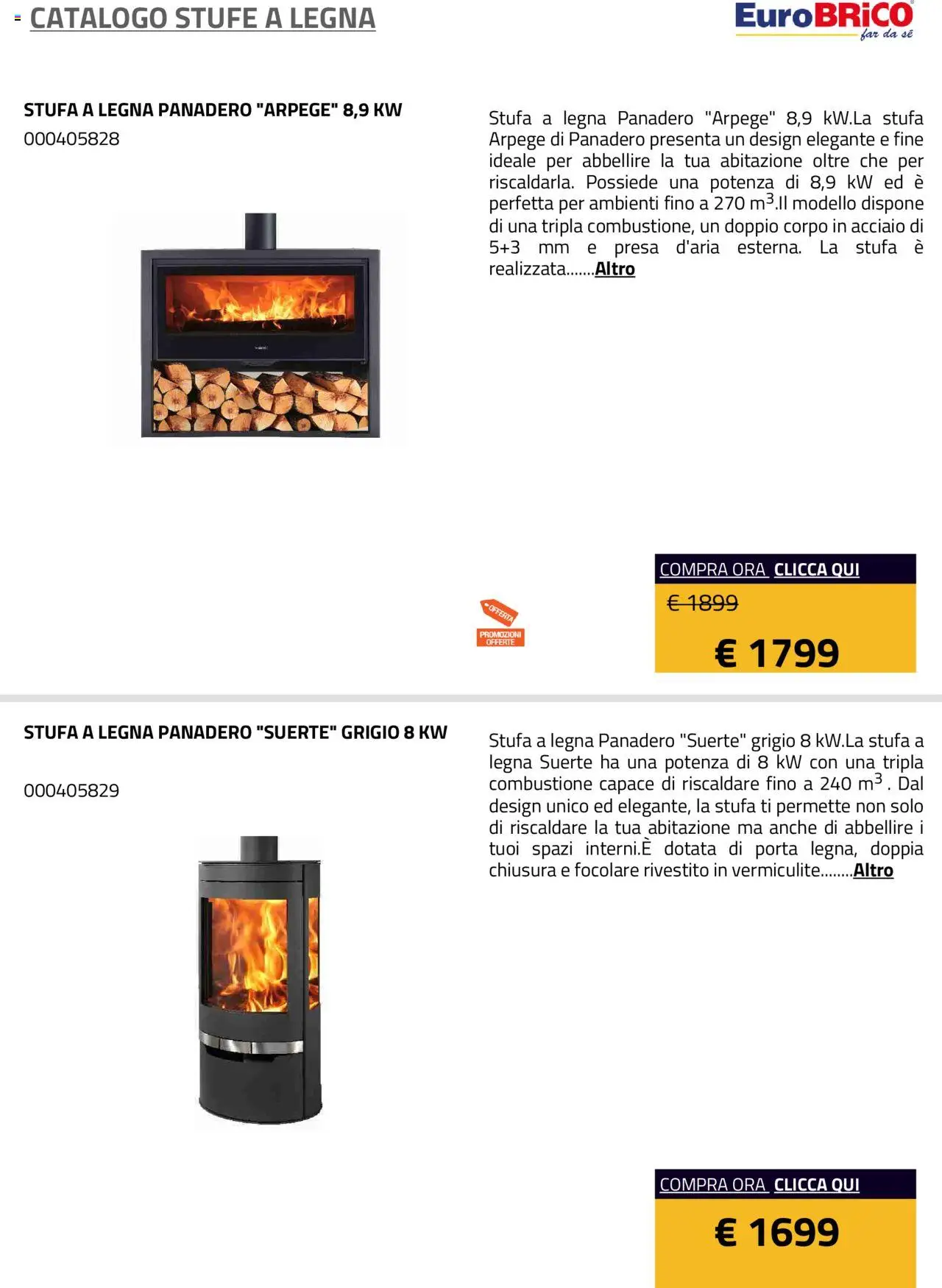 Eurobrico Stufe a Legna catalogo - pagina 11 - valido dal 23/07/2025