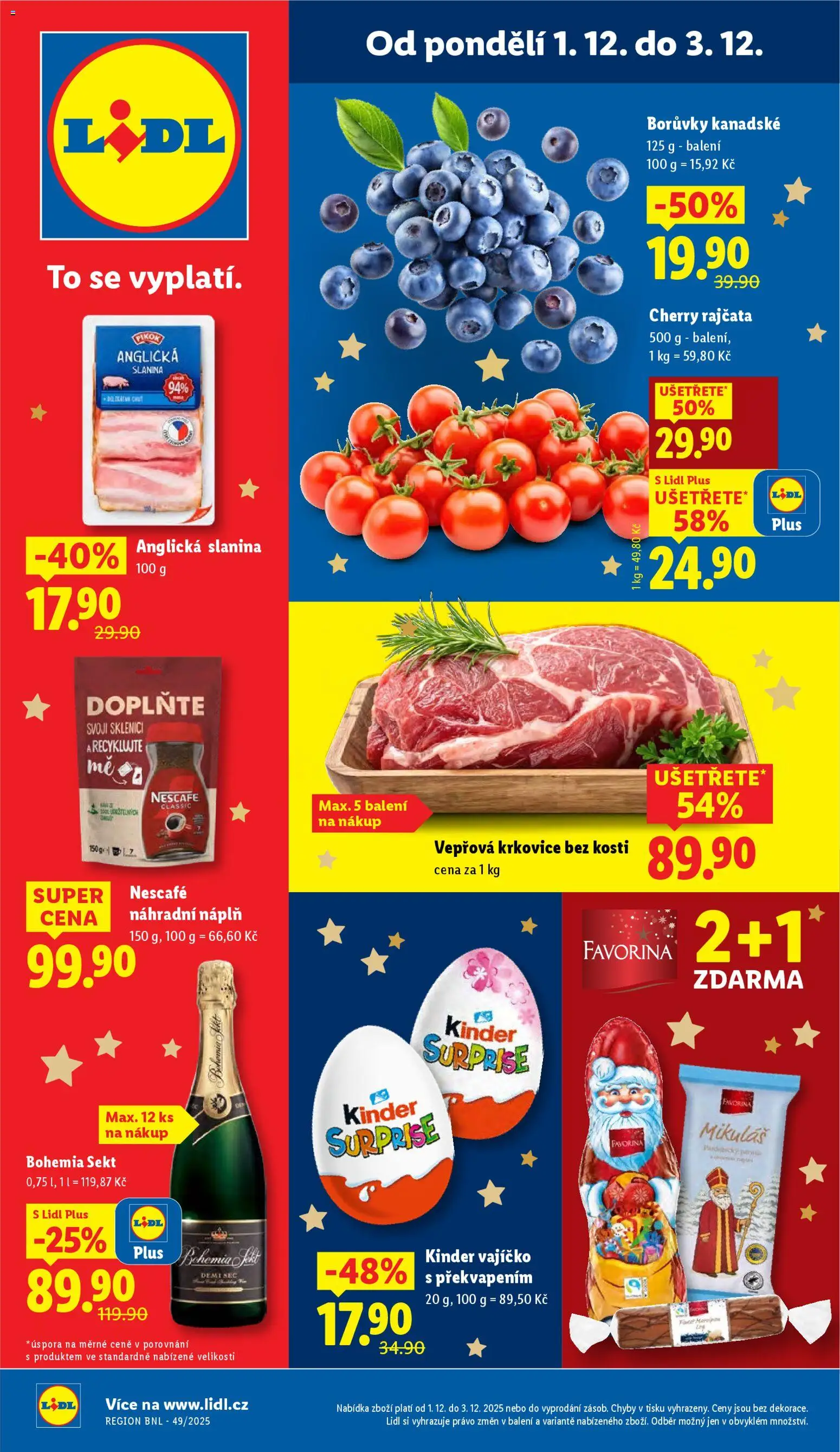Lidl leták - strana 1- platný od 01.12.2025