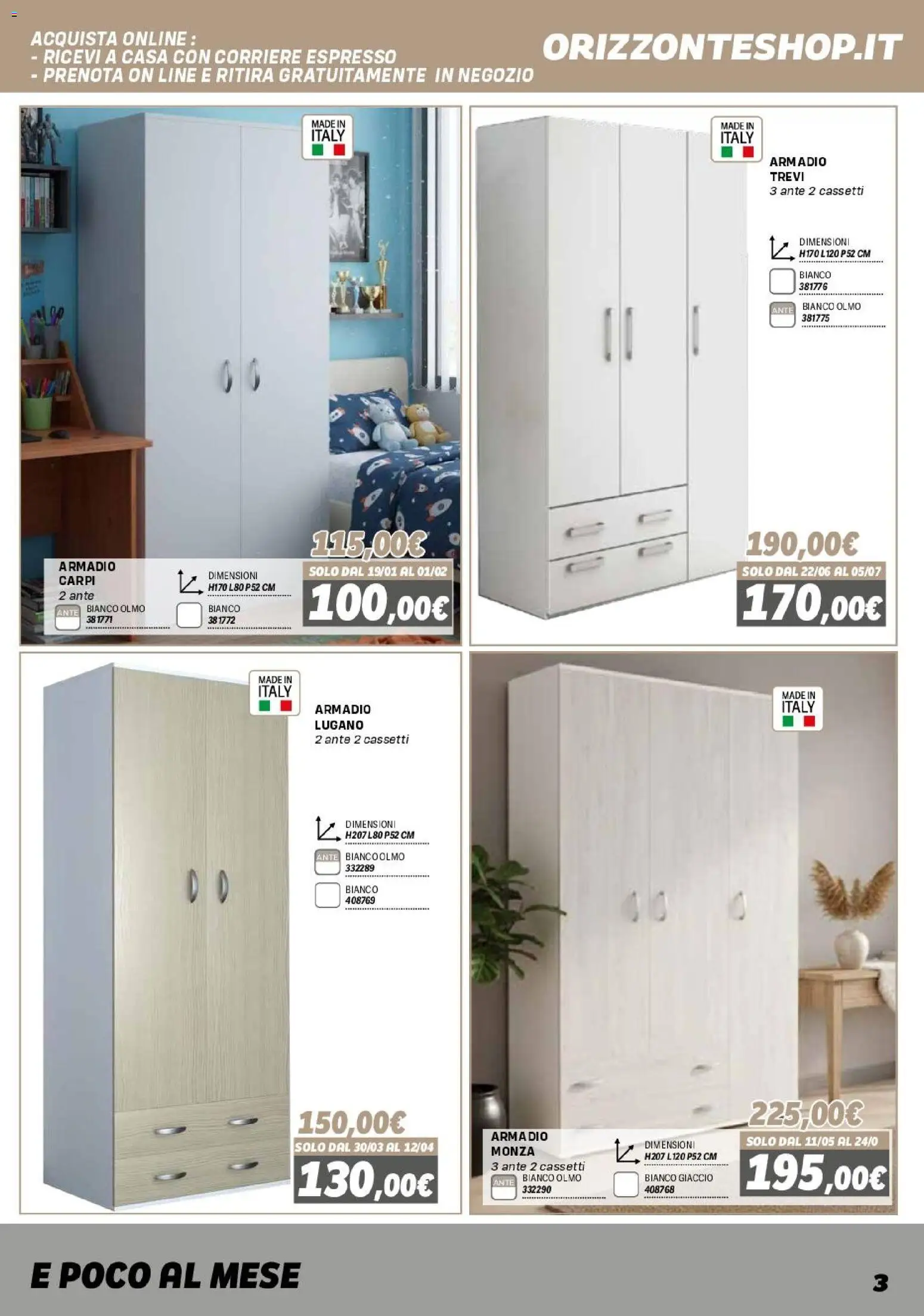 Orizzonte Mobile catalogo - pagina 3 - valido dal 16/01/2026