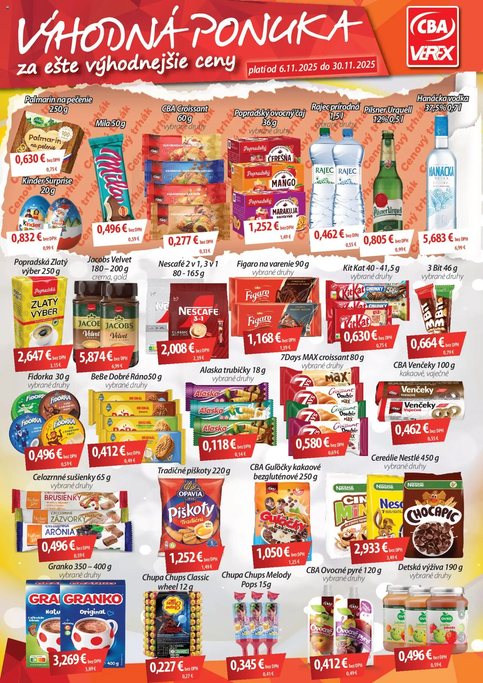 CBA Verex výhodný nákup - strana 1- platný od 06.11.2025
