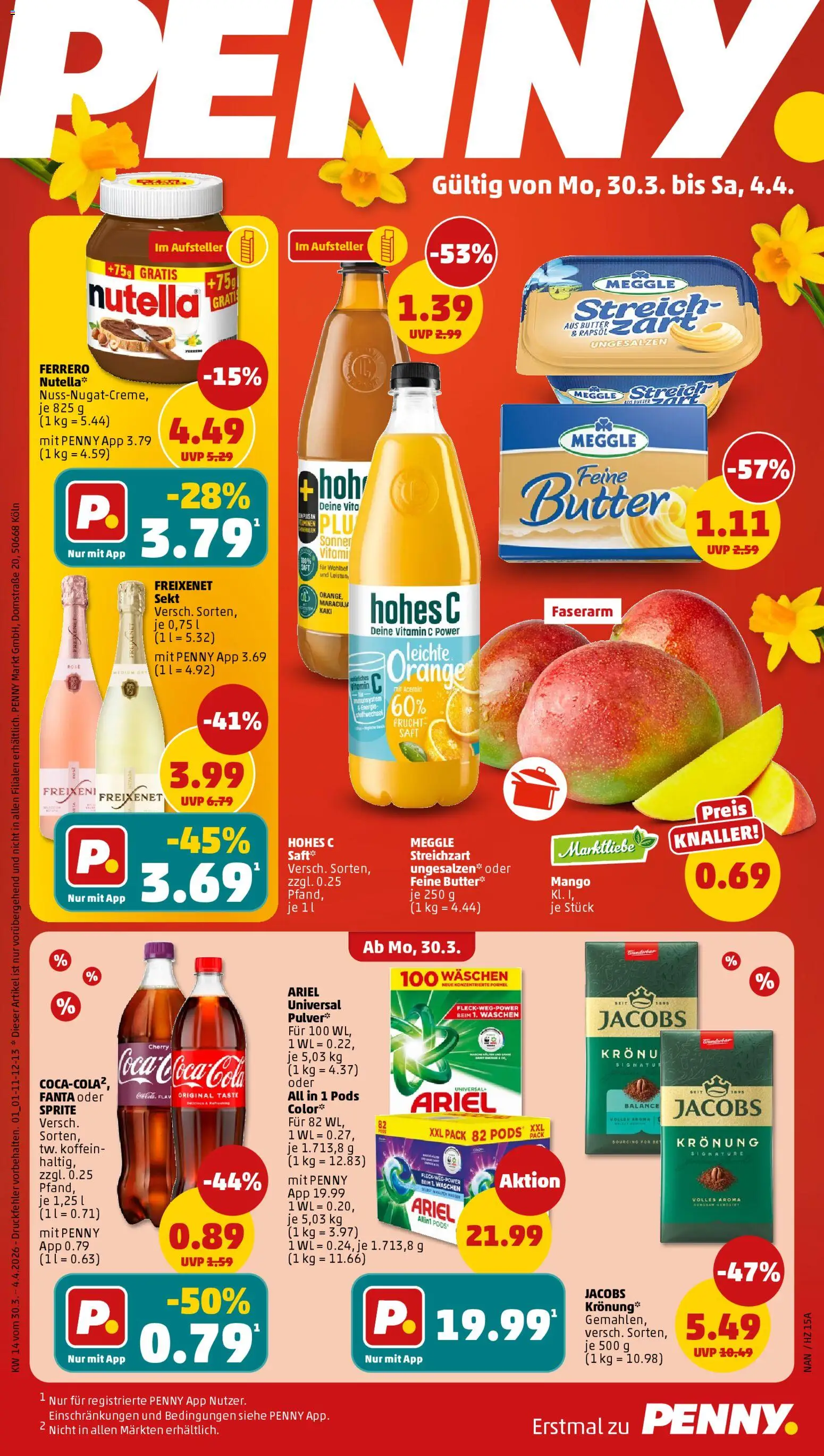 Penny Prospekt 	 - Seite 1 - gültig ab 30.03.2026