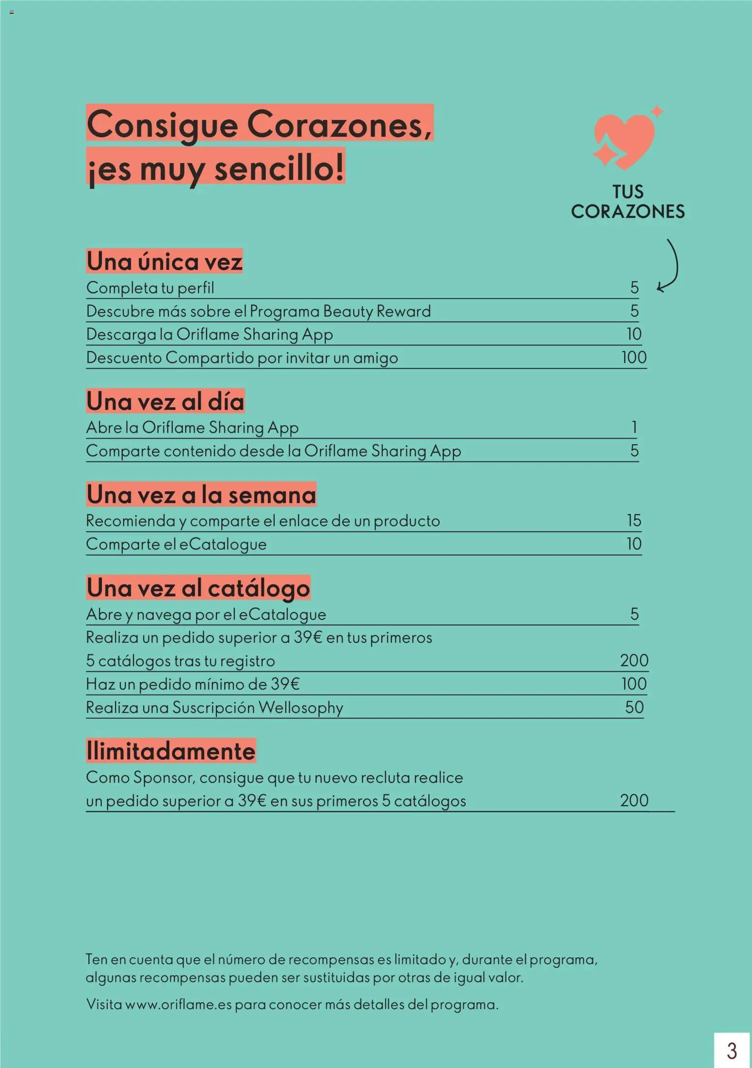 Oriflame - Catálogo Beauty Rewards - Página de 3 - Válido desde 03/11/2025