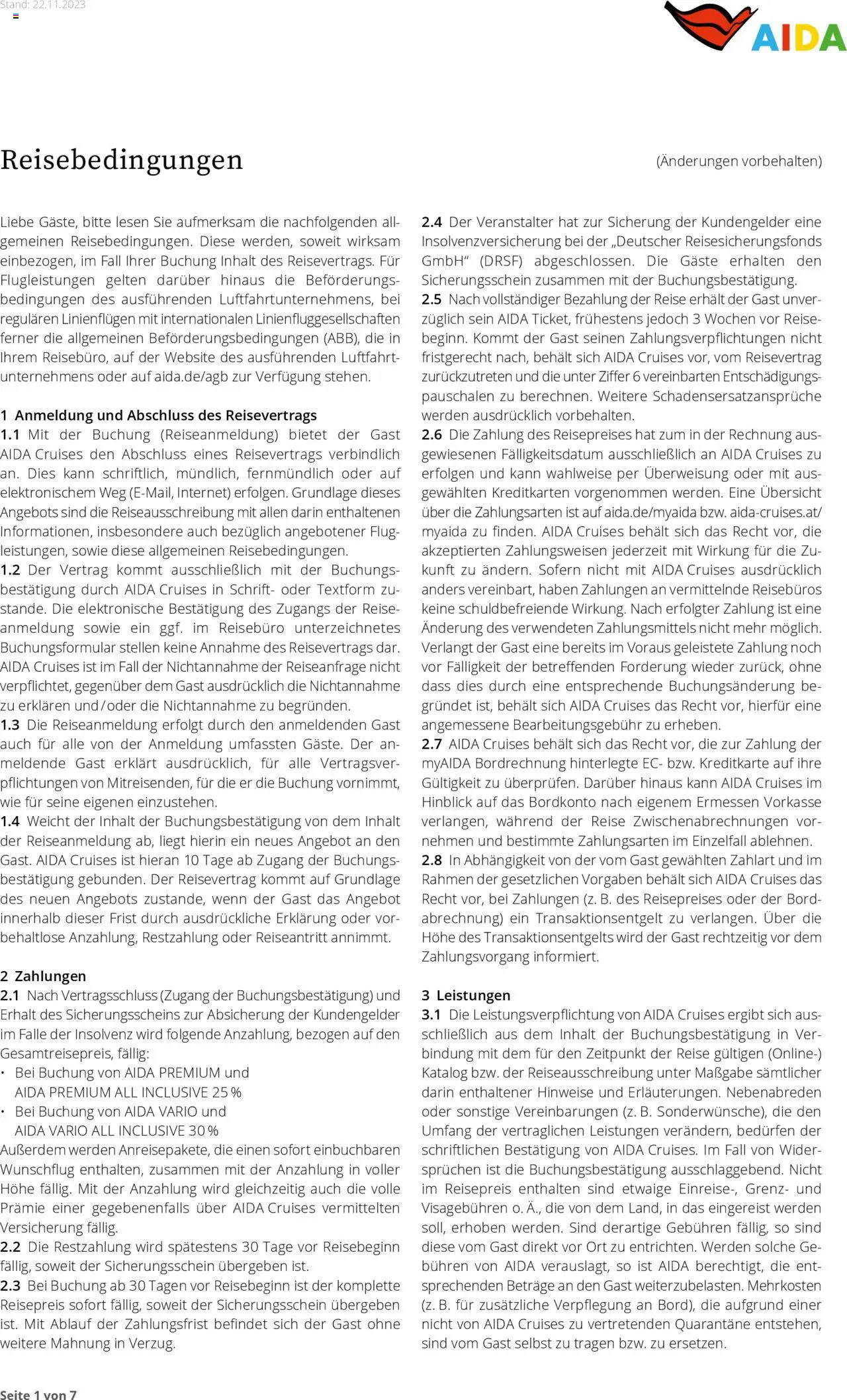 Aida Sommer 2026 - Seite 205 - gültig ab 01.03.2026