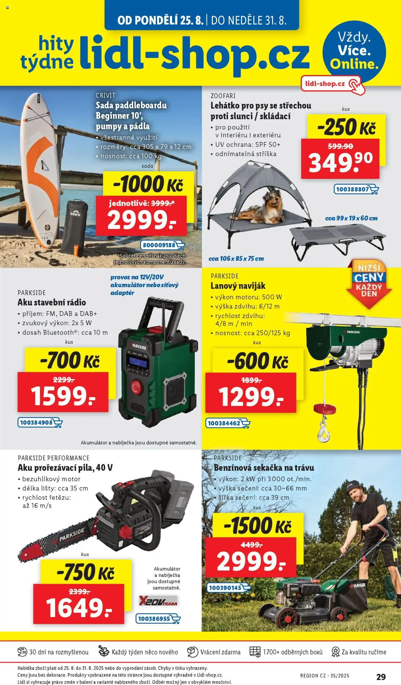 Lidl leták - Hity týdne - strana 1- platný od 25.08.2025