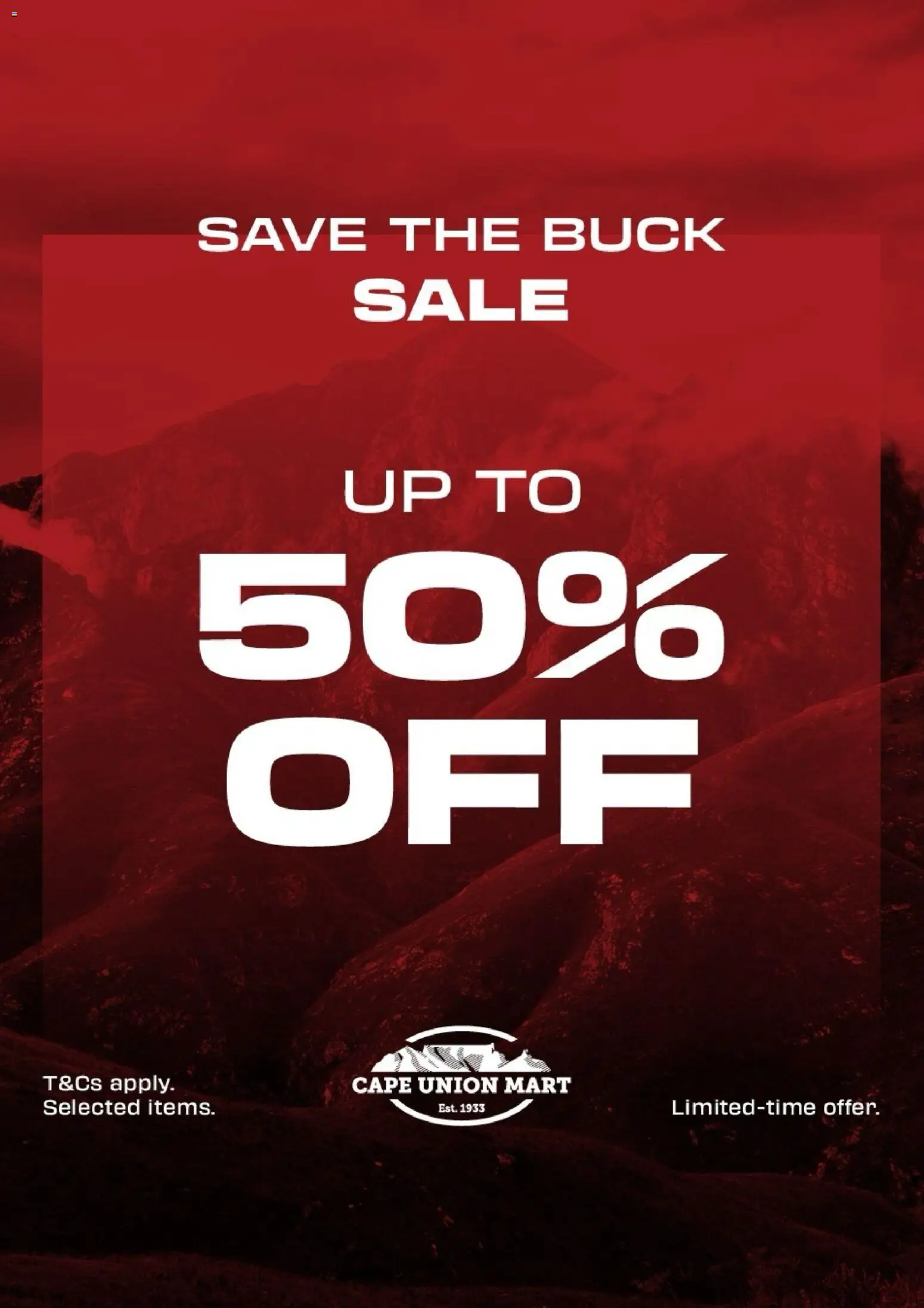 Cape Union Mart Specials - page 1- valid from 01/01/2026