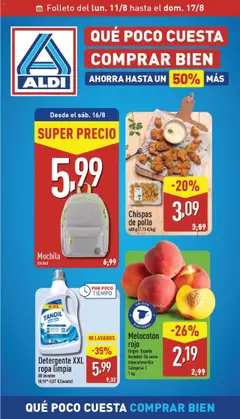 Vista previa del folleto Aldi folleto Canarias válido desde 11/08/2025