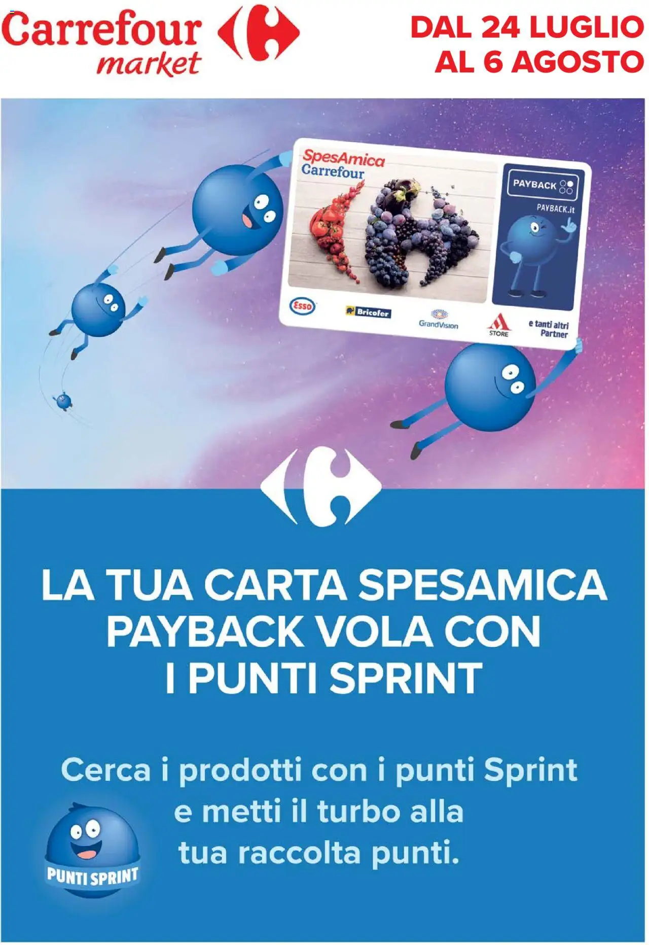 Carrefour Market Punti Sprint Payback catalogo - pagina 1 - valido dal 24/07/2025