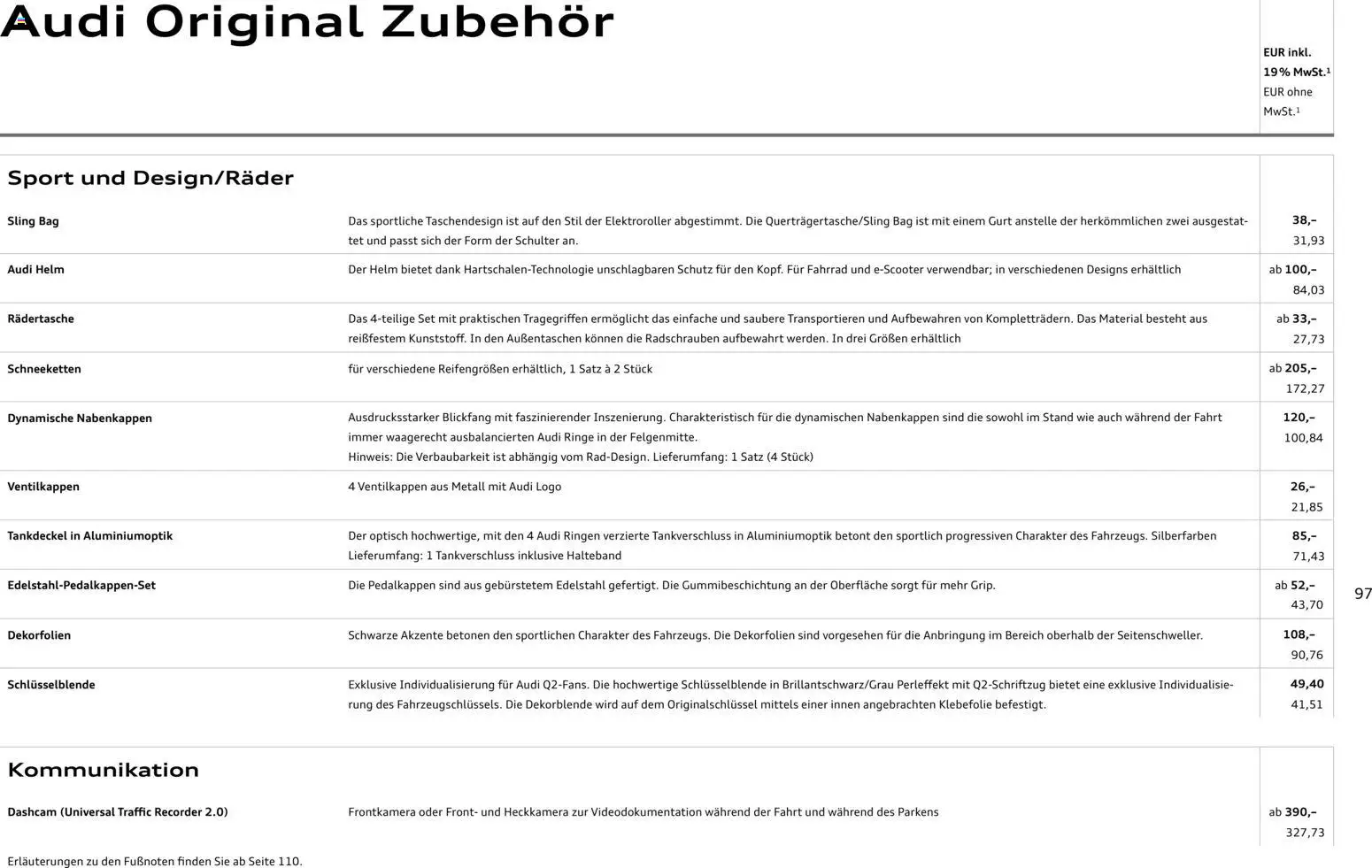 Audi Q2 / SQ2 - Seite 96 - gültig ab 05.06.2025