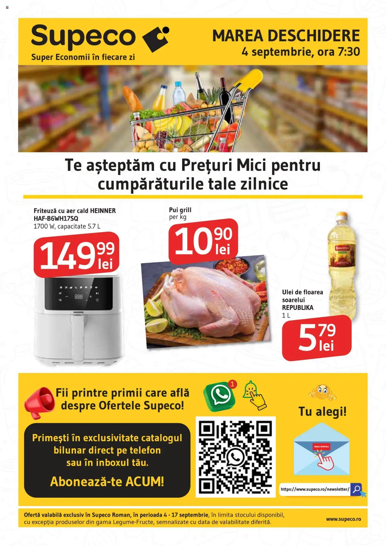 Supeco catalog - Deschidere Roman - pagina 1- valabil de la 04.09.2025