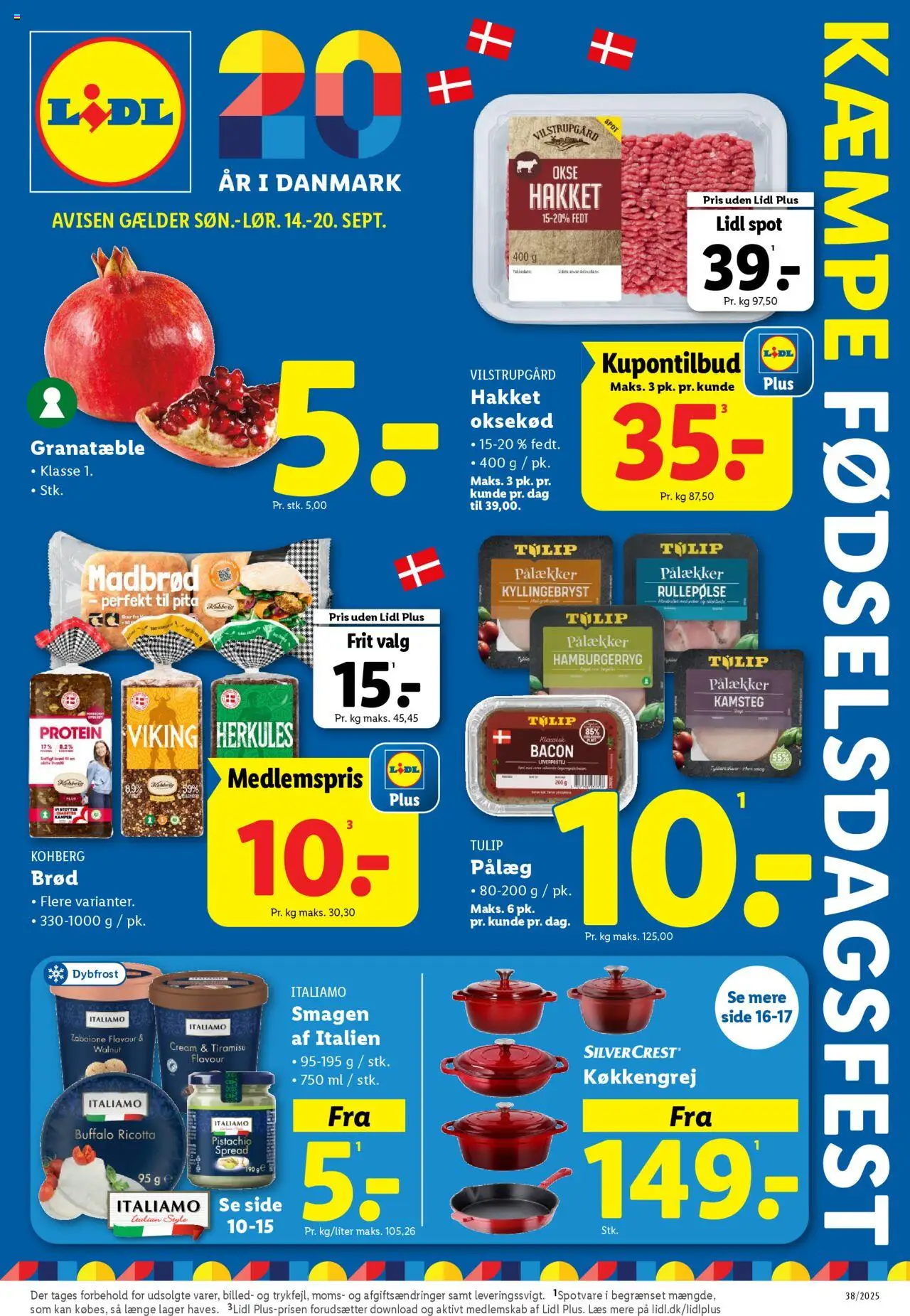Lidl - Tilbudsavis - side 1- gyldig fra 14/09/2025