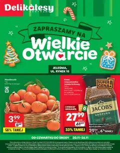 Podgląd Delikatesy Centrum Gazetka - Jeleśnia Otwarcie ważny od 20.11.2025