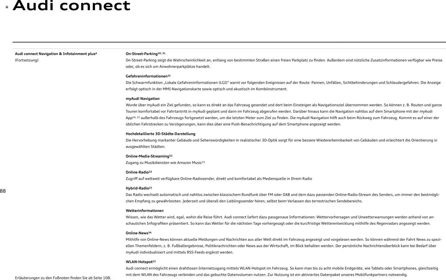 Audi A1 Sportback / A1 allstreet - Seite 88 - gültig ab 28.10.2025