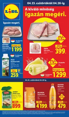 Előnézet Lidl akciós újság érvényes 2026.04.23.-tól