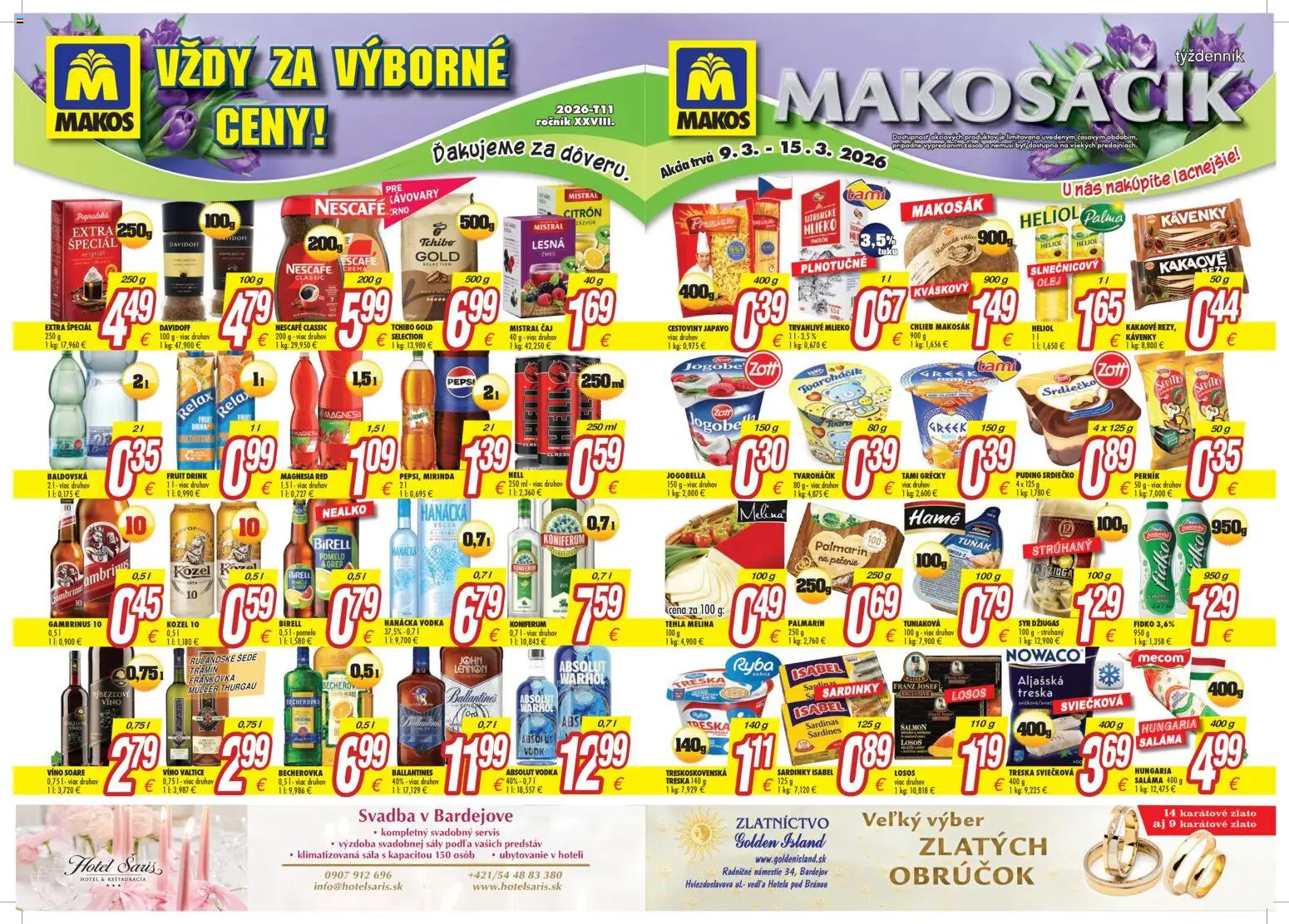 Makos leták - strana 1- platný od 09.03.2026