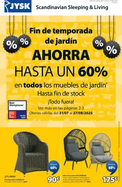 Vista previa del folleto JYSK Grandes ofertas válido desde 31/07/2025