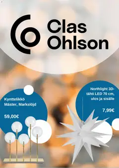 Esikatselu Clas Ohlson tarjoukset voimassa alkaen 03/11/2025