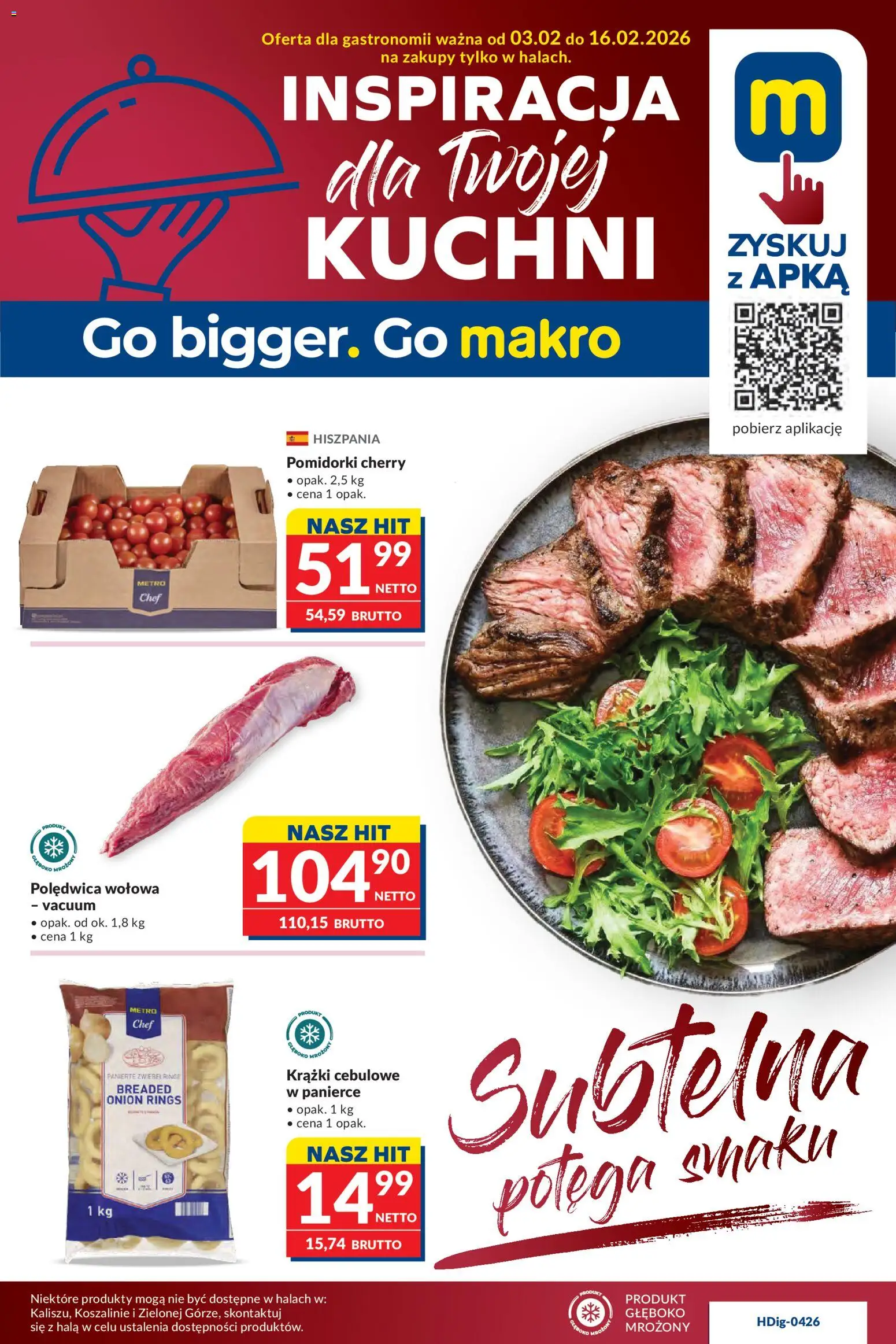 Makro Gazetka - Oferta dla gastronomii - strona 1- ważny od 03.02.2026