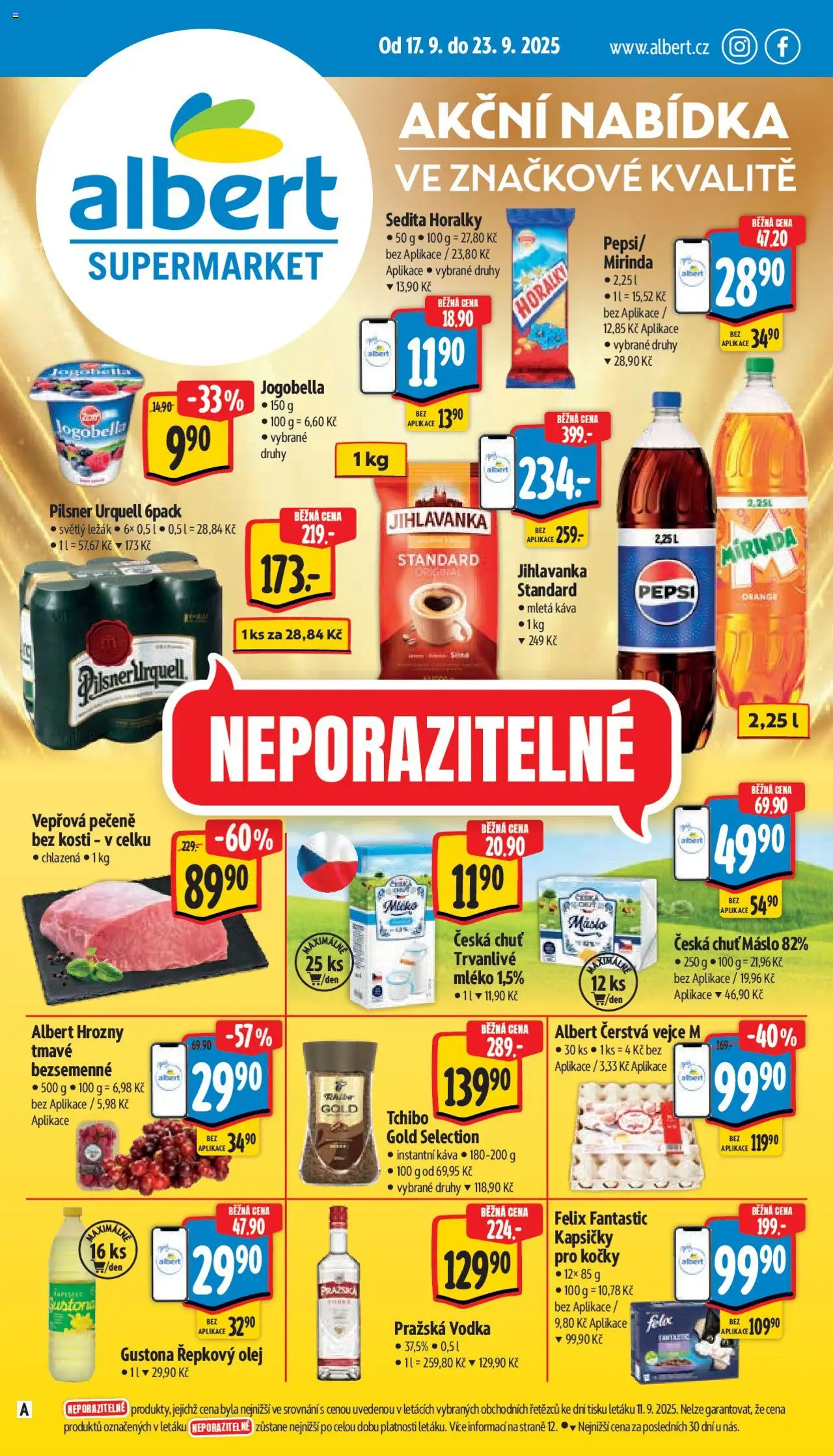 Albert leták - Supermarket - strana 1- platný od 17.09.2025
