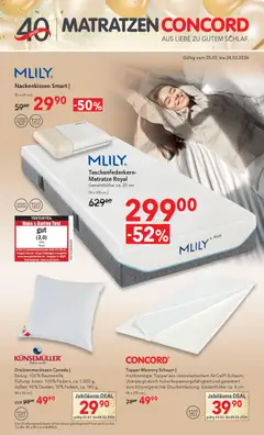 Vorschau Matratzen Concord Prospekt gültig ab 25.02.2026