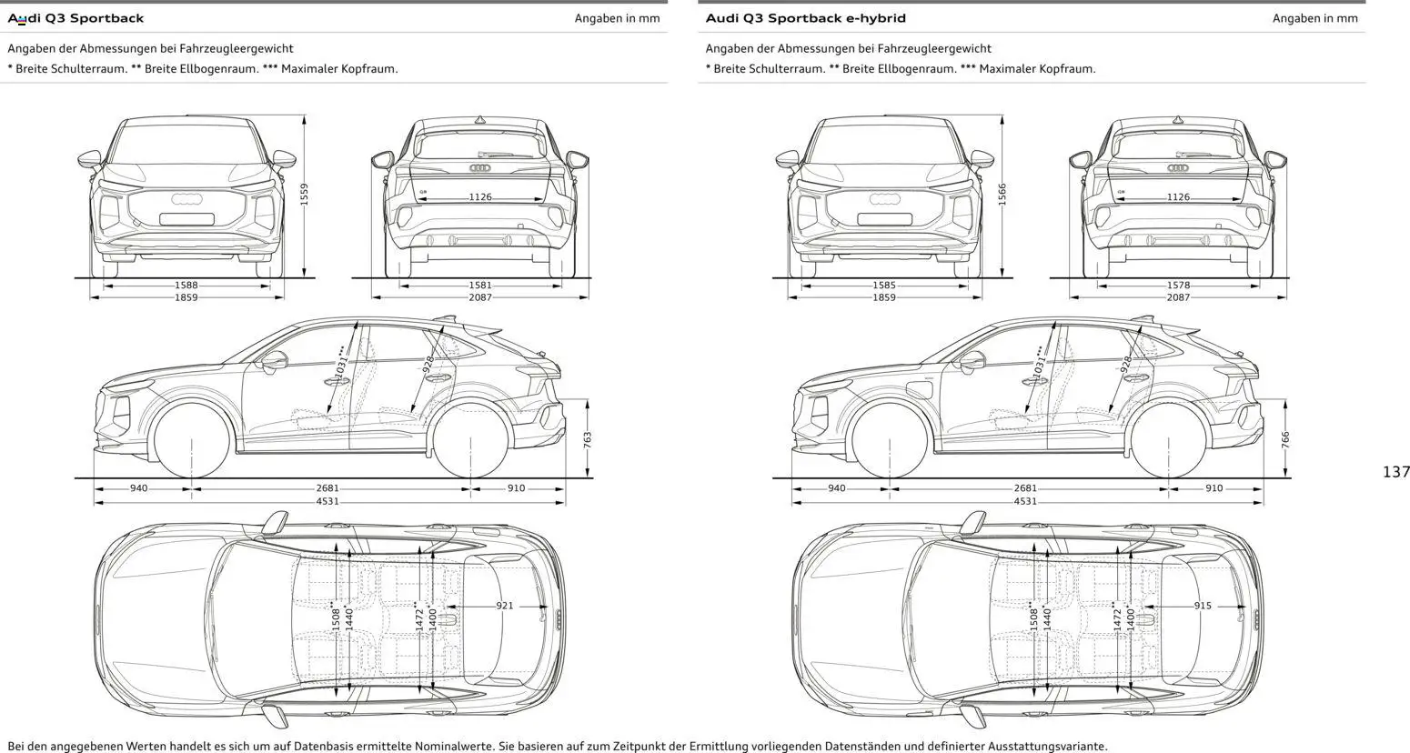 Audi Q3 - Seite 137 - gültig ab 29.01.2026