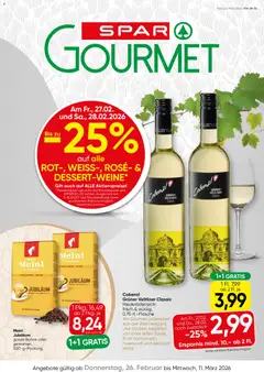 Vorschau SPAR Gourmet Flugblatt gültig ab 26.02.2026